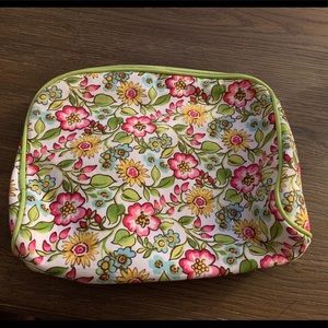 Floral makeup bag